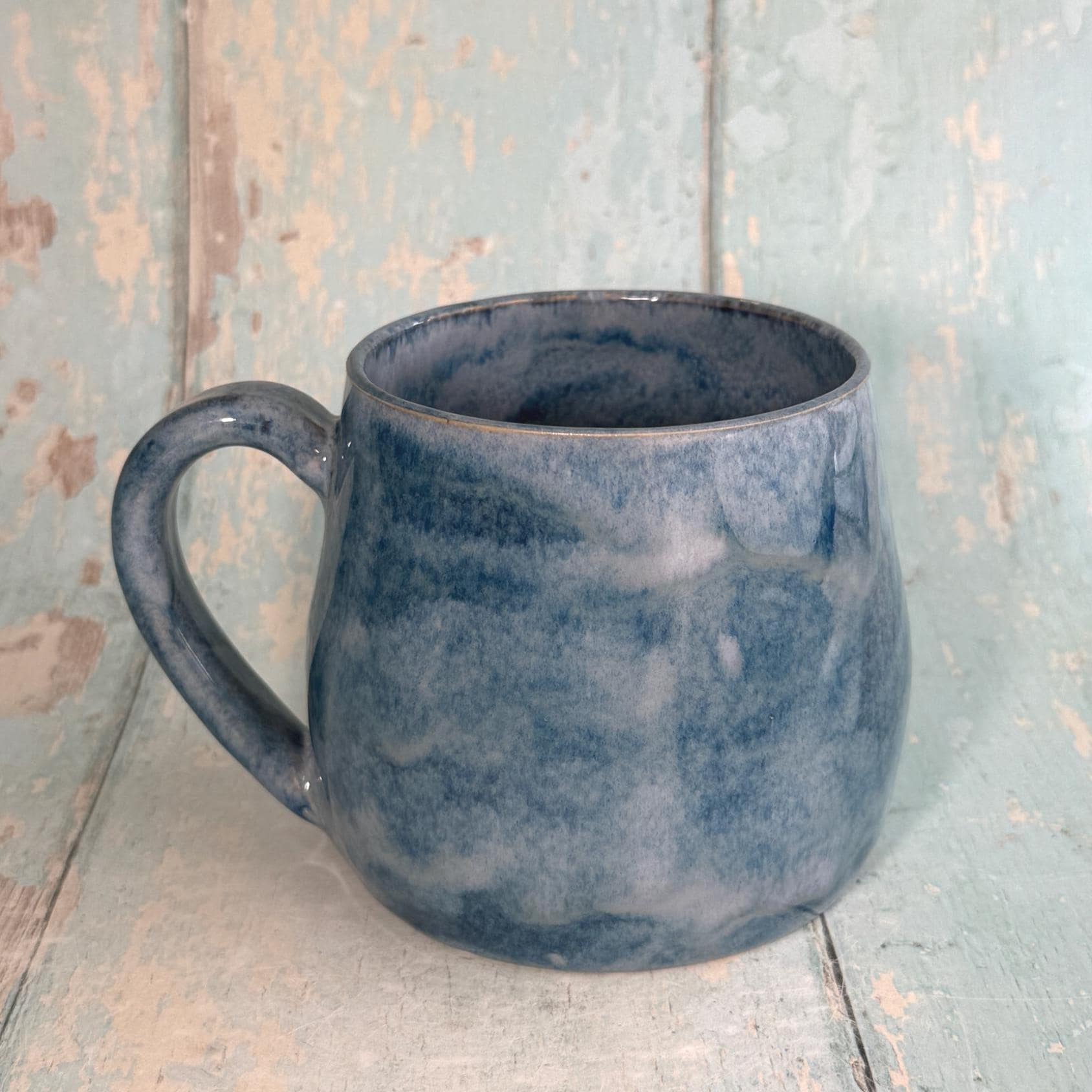 Blue Humpback Whale Mug, Large Ceramic Cup - FJD Ceramics