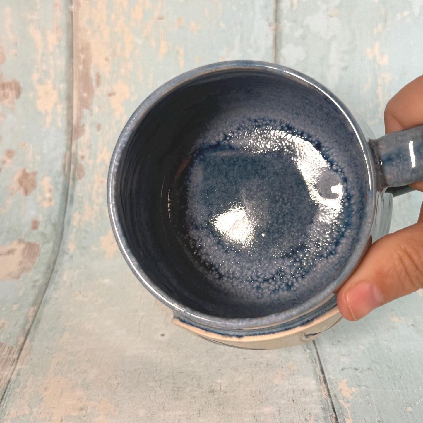 Blue Humpback Whale Mug, Large Ceramic Cup - FJD Ceramics