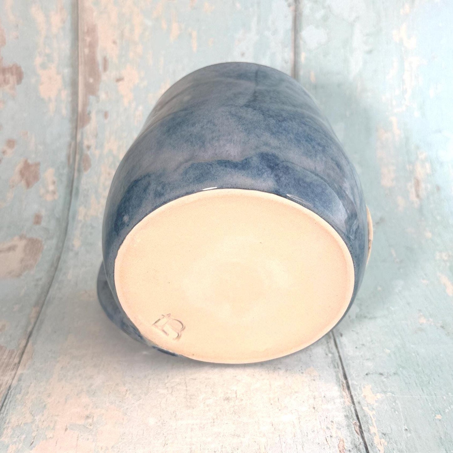Blue Humpback Whale Mug, Large Ceramic Cup - FJD Ceramics