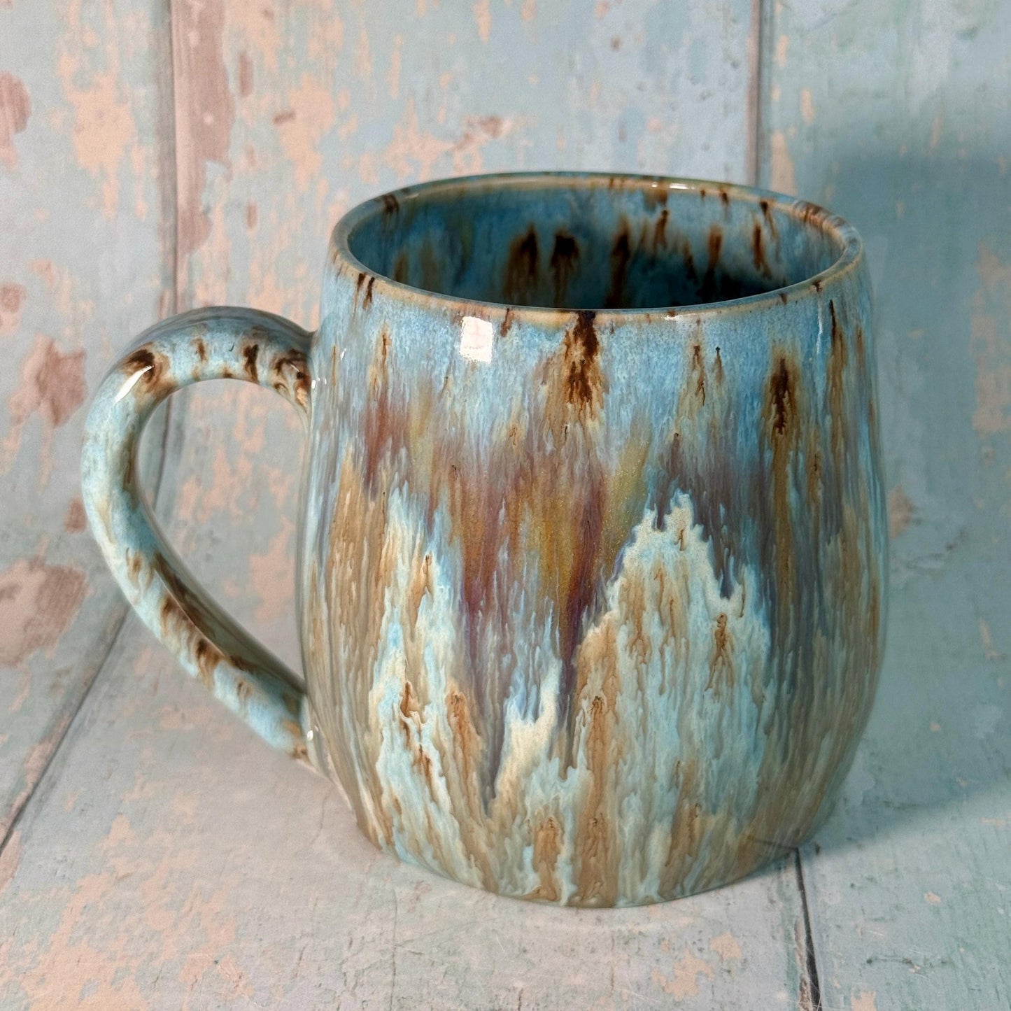 Blue Moon Mug, Large Ceramic Cup - FJD Ceramics