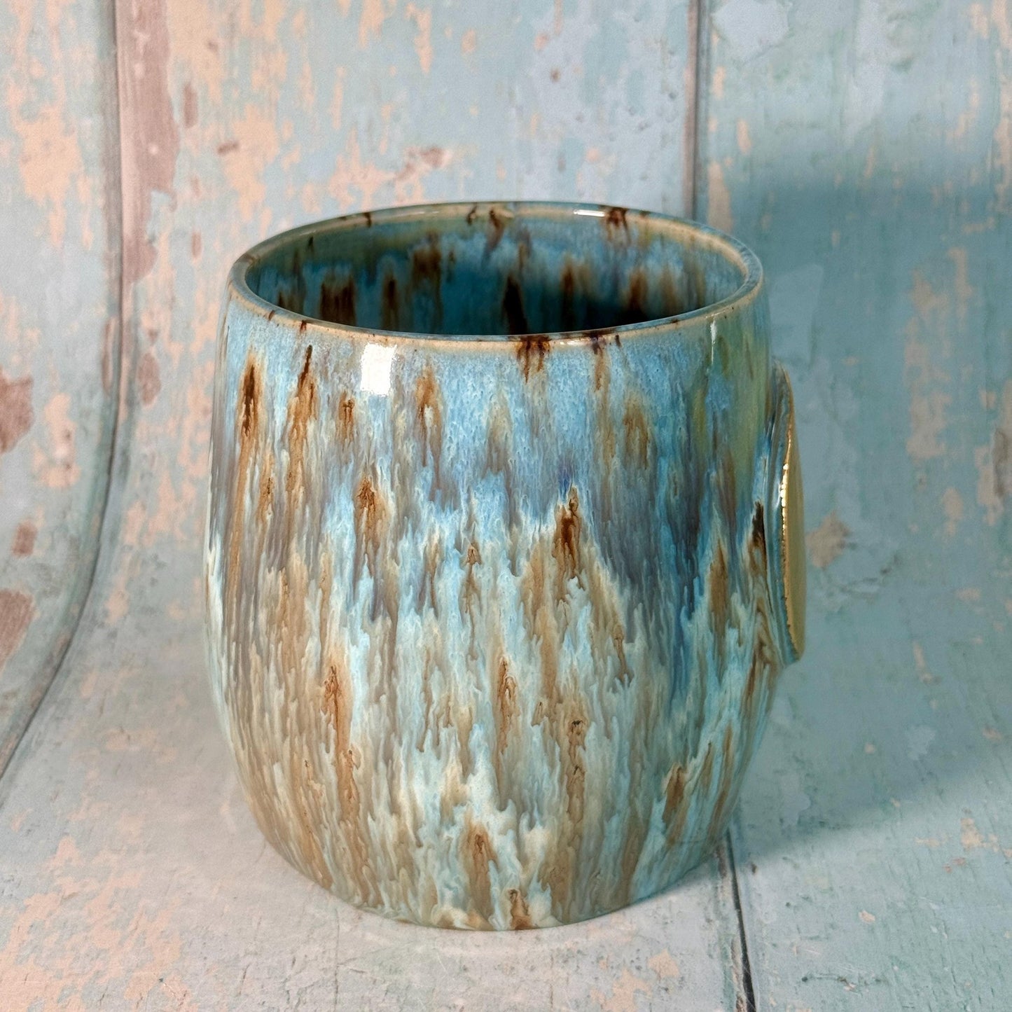 Blue Moon Mug, Large Ceramic Cup - FJD Ceramics
