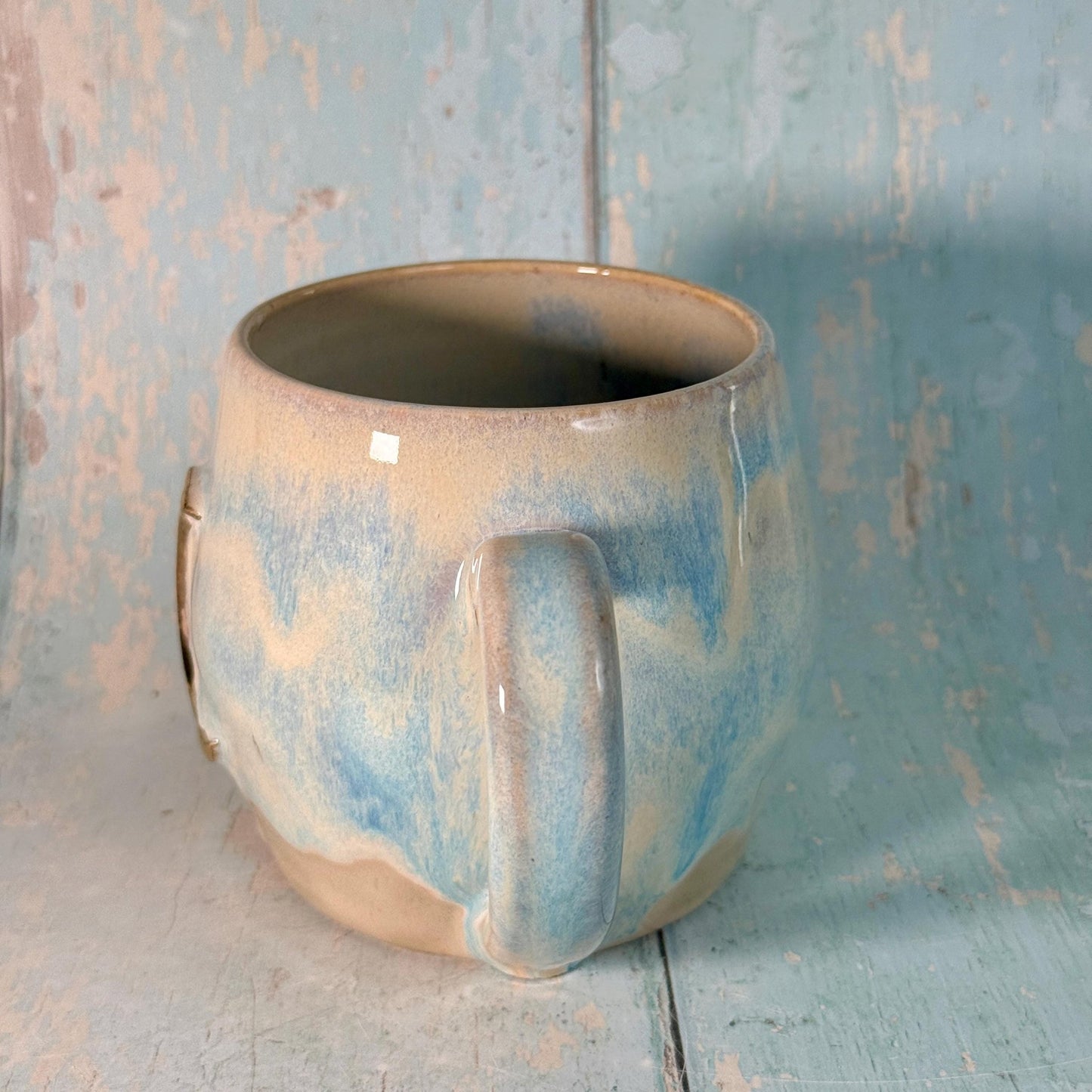 Blue Moon Mug, Large Ceramic Cup - FJD Ceramics