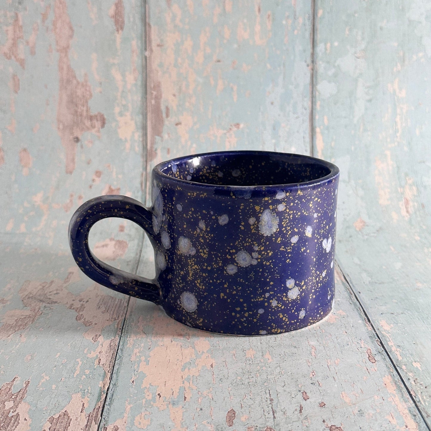 Blue Moon Mug, Large Ceramic Cup - FJD Ceramics
