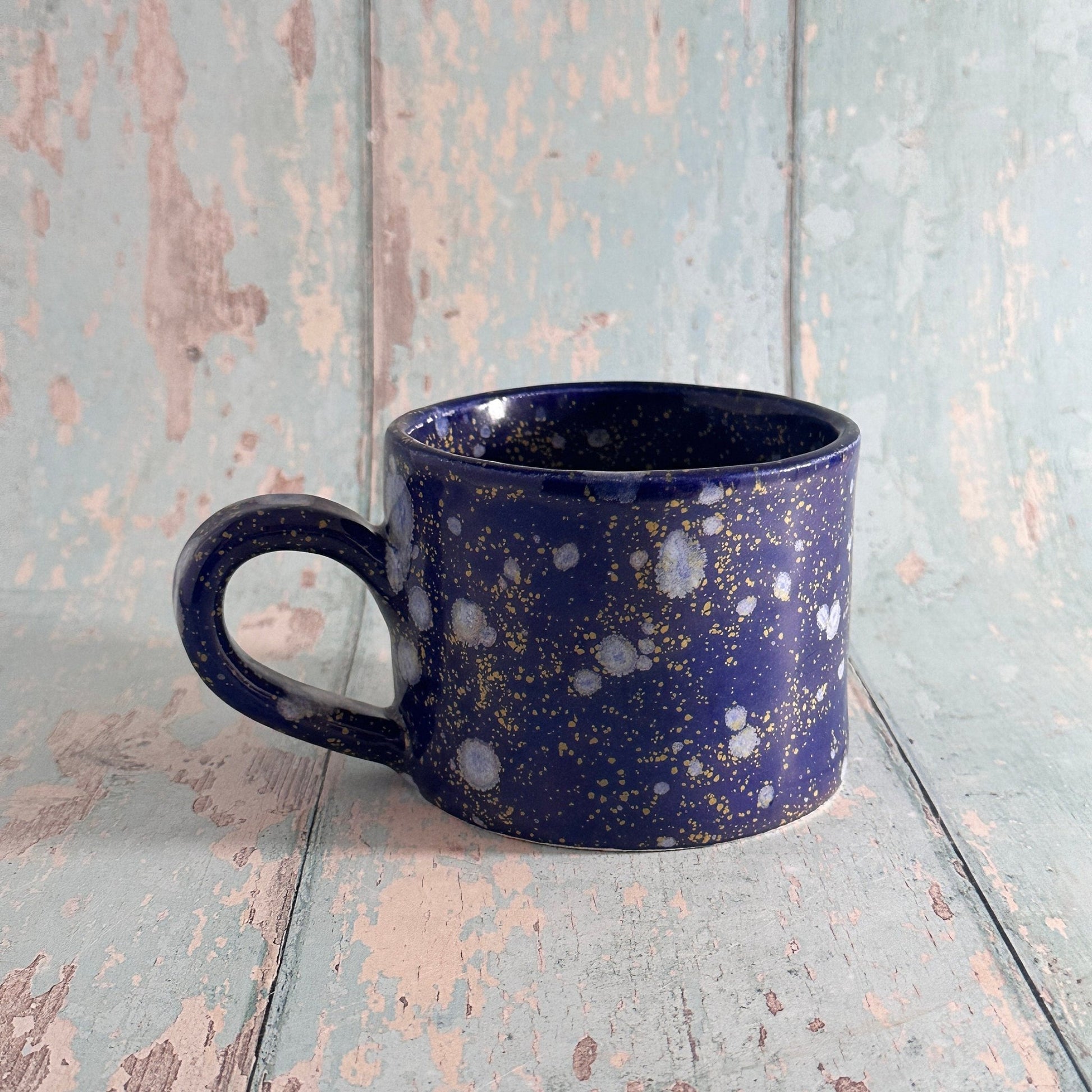 Blue Moon Mug, Large Ceramic Cup - FJD Ceramics