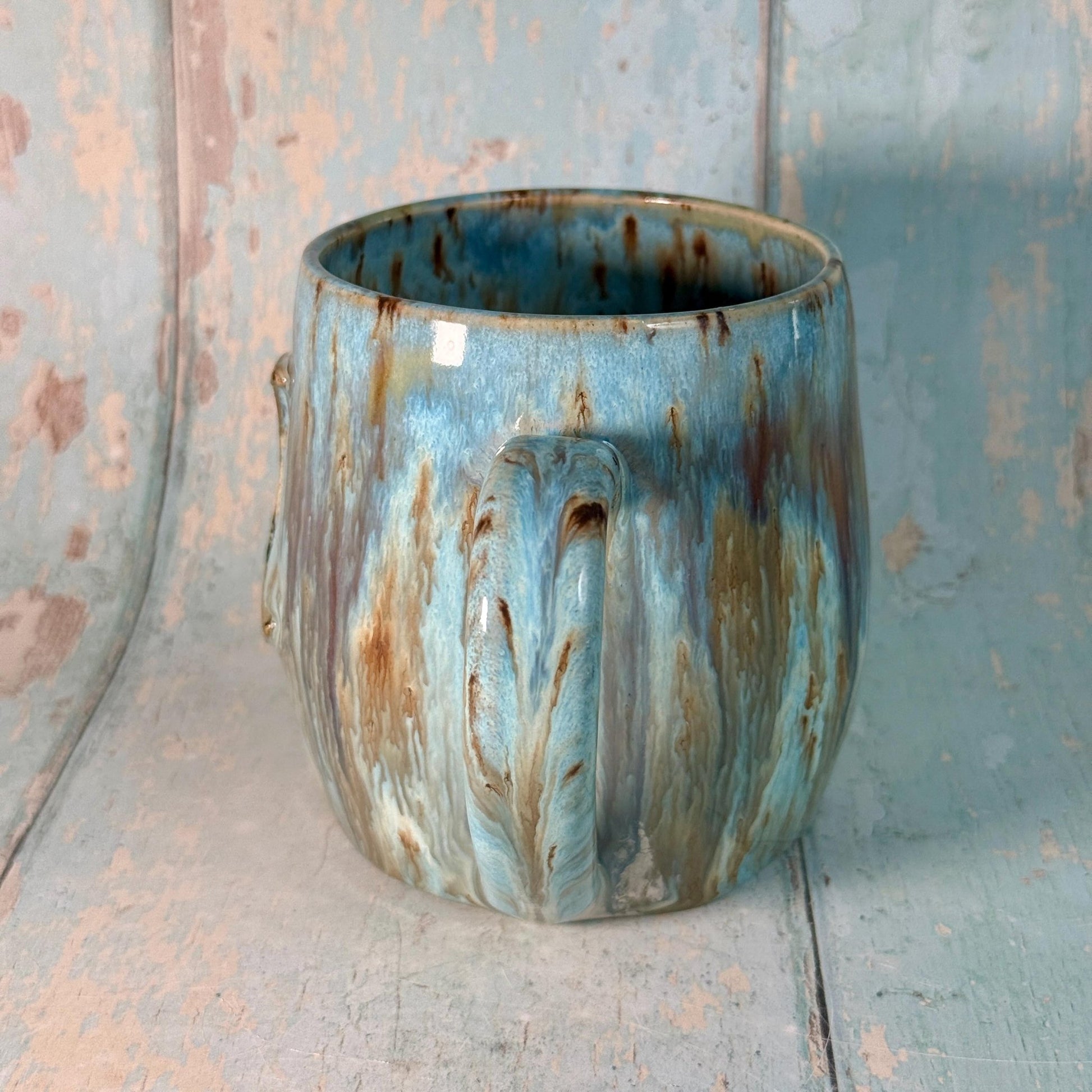 Blue Moon Mug, Large Ceramic Cup - FJD Ceramics