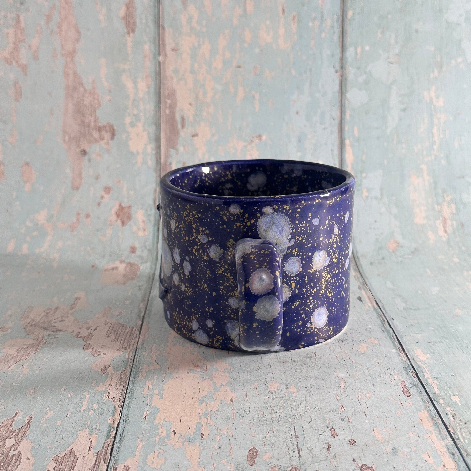 Blue Moon Mug, Large Ceramic Cup - FJD Ceramics