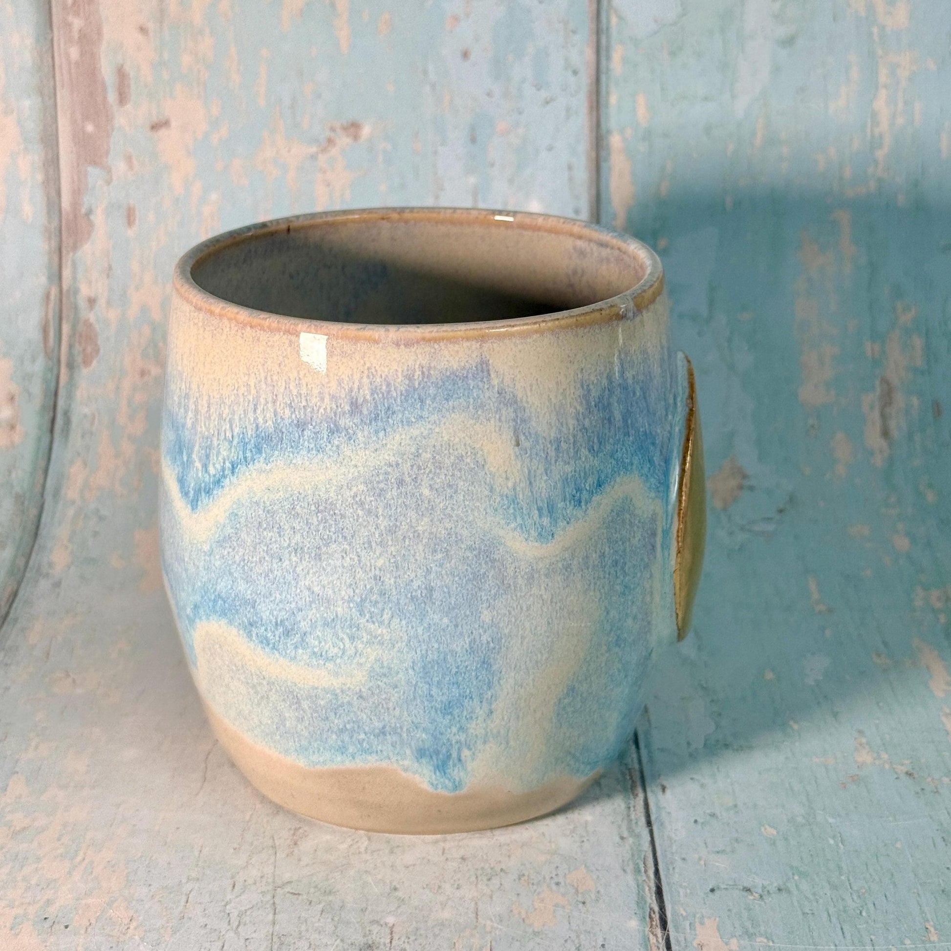 Blue Moon Mug, Large Ceramic Cup - FJD Ceramics