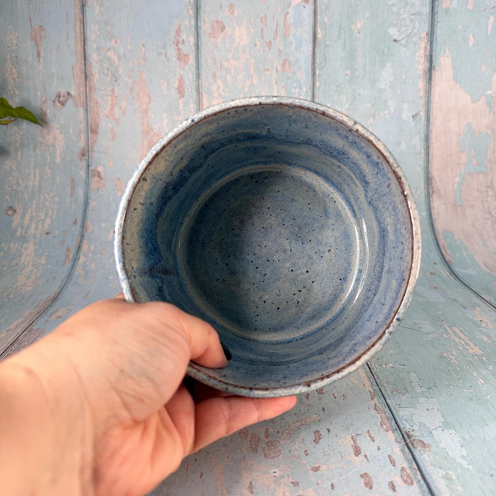 Blue Skull Planter, Ceramic Plant Pot - FJD Ceramics
