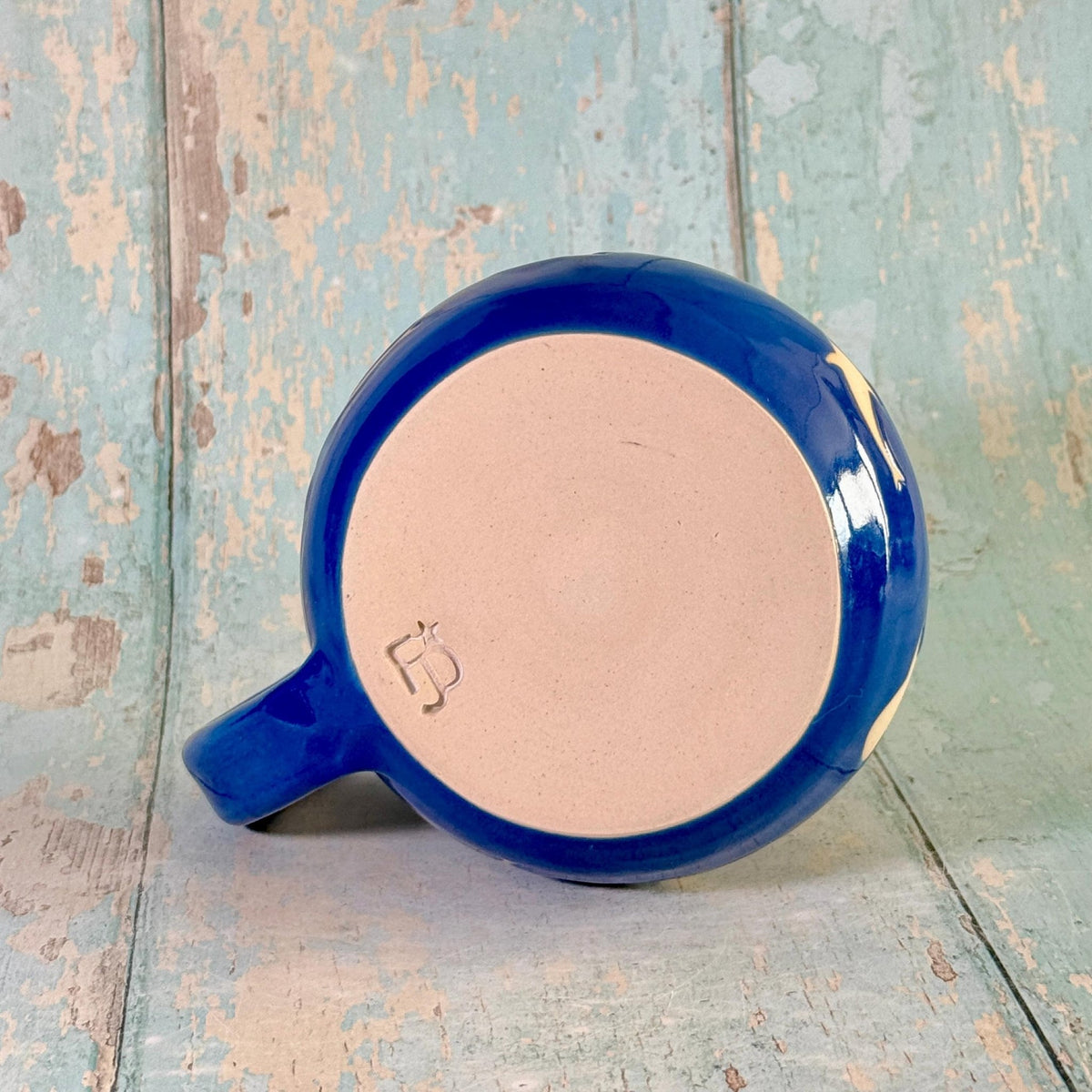 Blue Whale Shark Mug, Large Ceramic Cup - FJD Ceramics