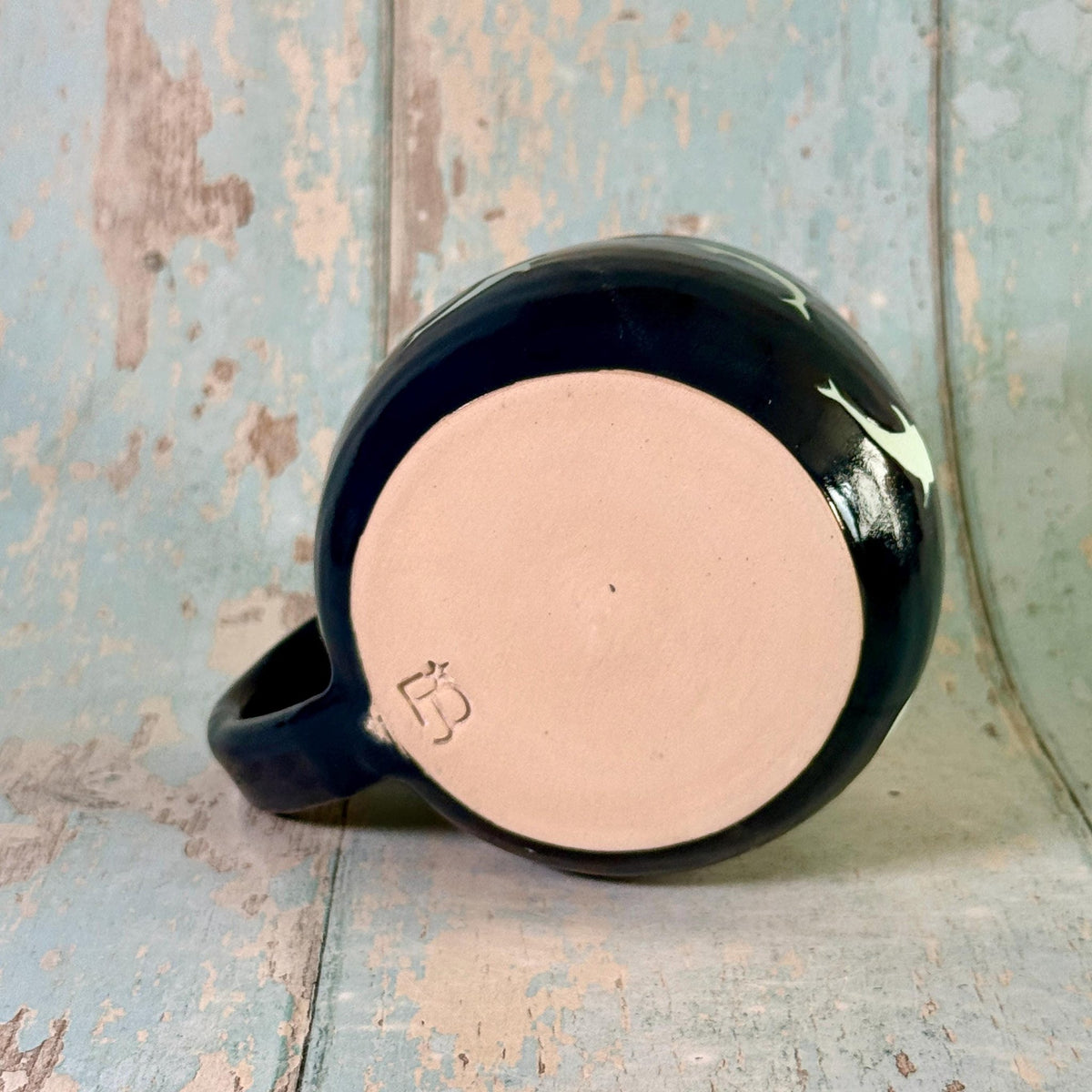 Blue Whale Shark Mug, Large Ceramic Cup - FJD Ceramics