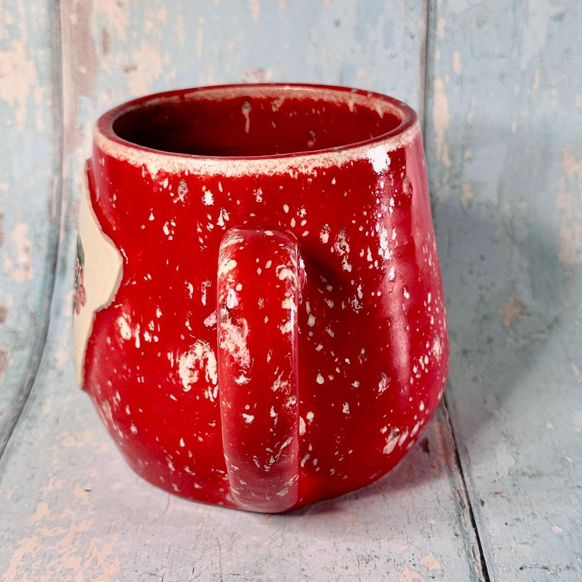 Christmas Stocking Mug, Handmade Ceramic Cup - FJD Ceramics
