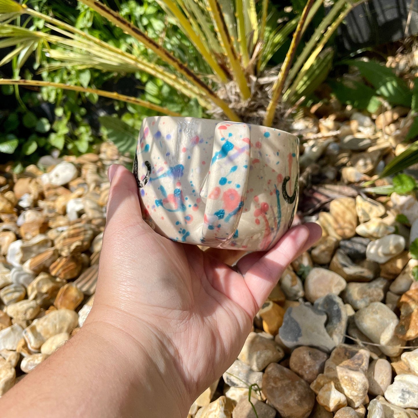 Colourful Leopard Mug, Large Ceramic Cup - FJD Ceramics