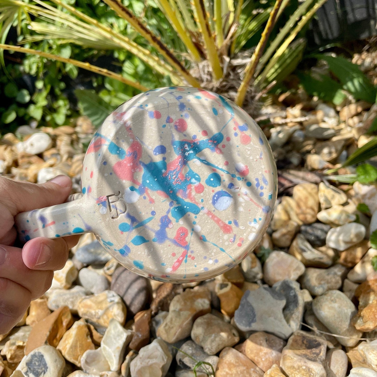 Colourful Leopard Mug, Large Ceramic Cup - FJD Ceramics
