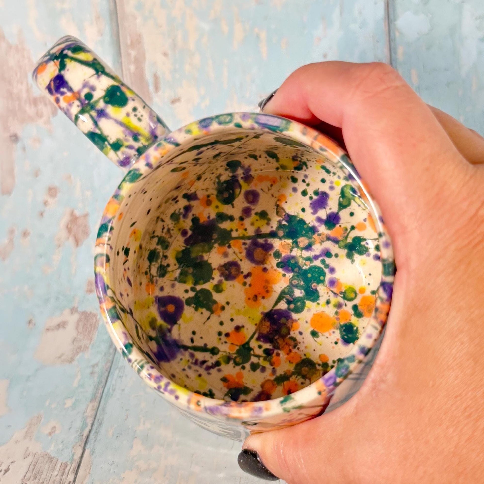 Colourful 'Witches Tears" Label Mug Halloween Spooky Season Cup - FJD Ceramics