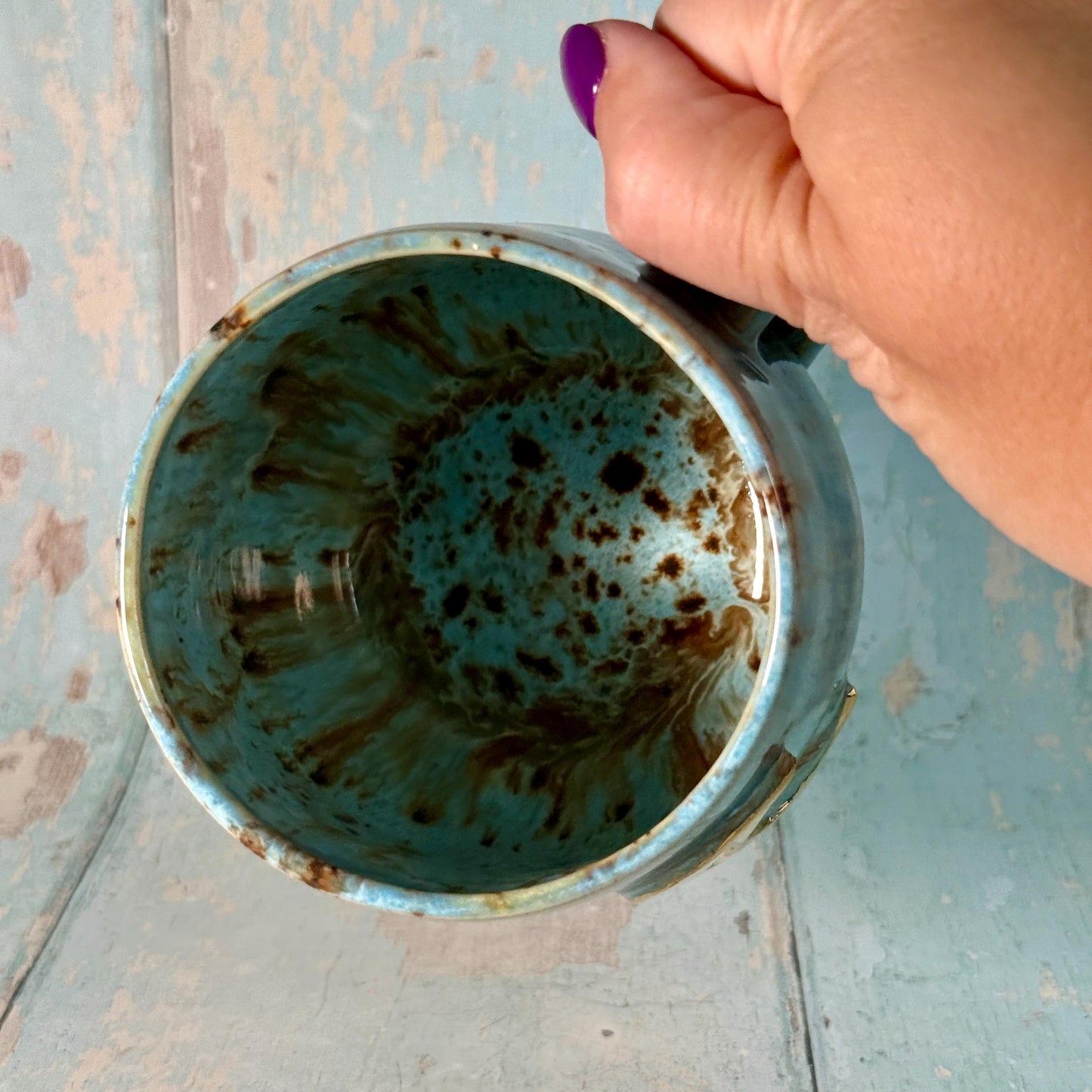 Blue Moon Mug, Large Ceramic Cup