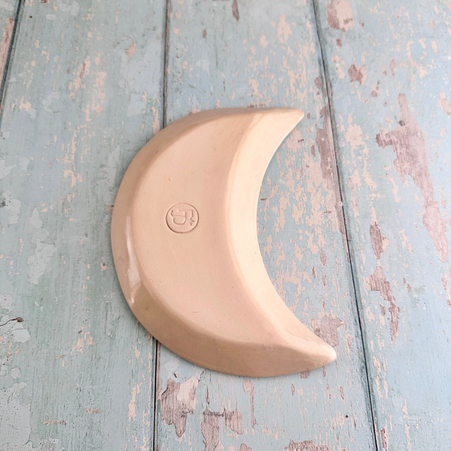 Ceramic Skull Moon Dish, Handmade Bedroom Tray