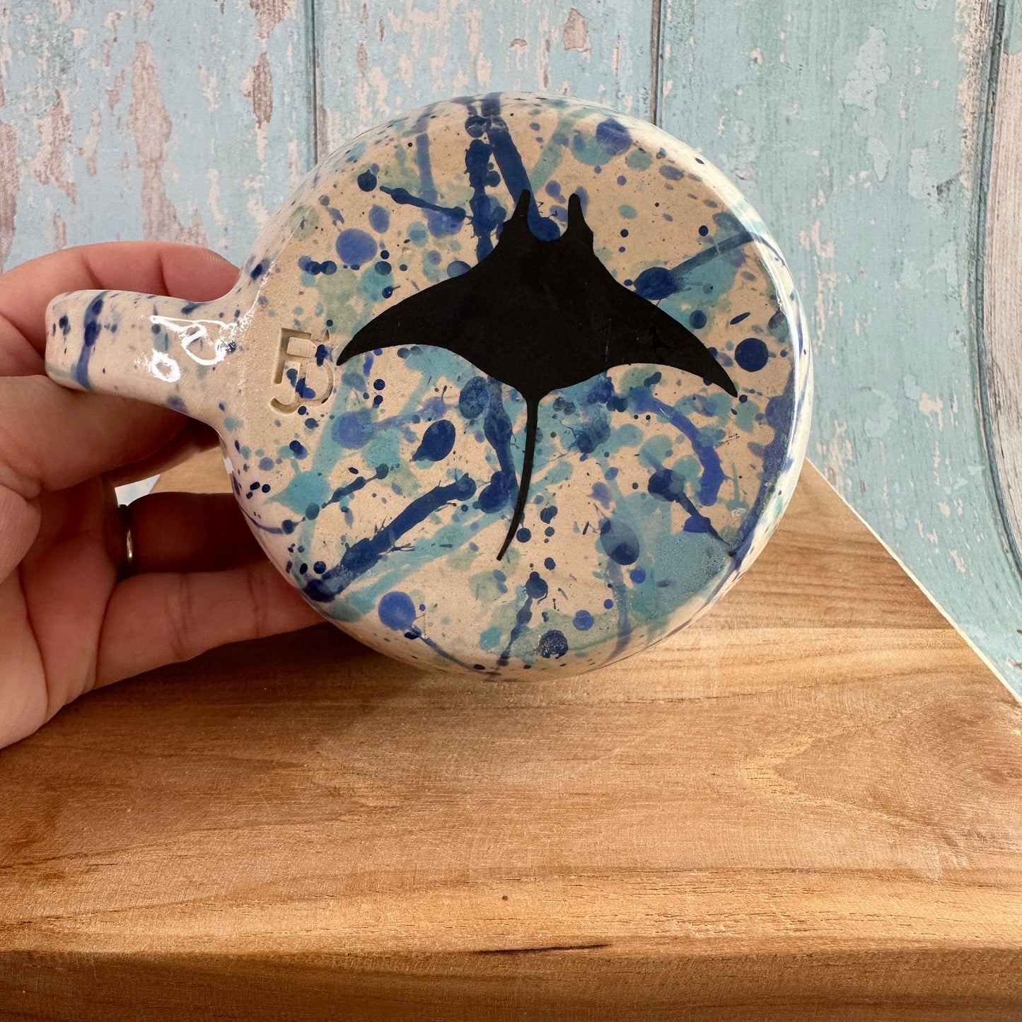 Manta Ray Mug, Large Ceramic Cup