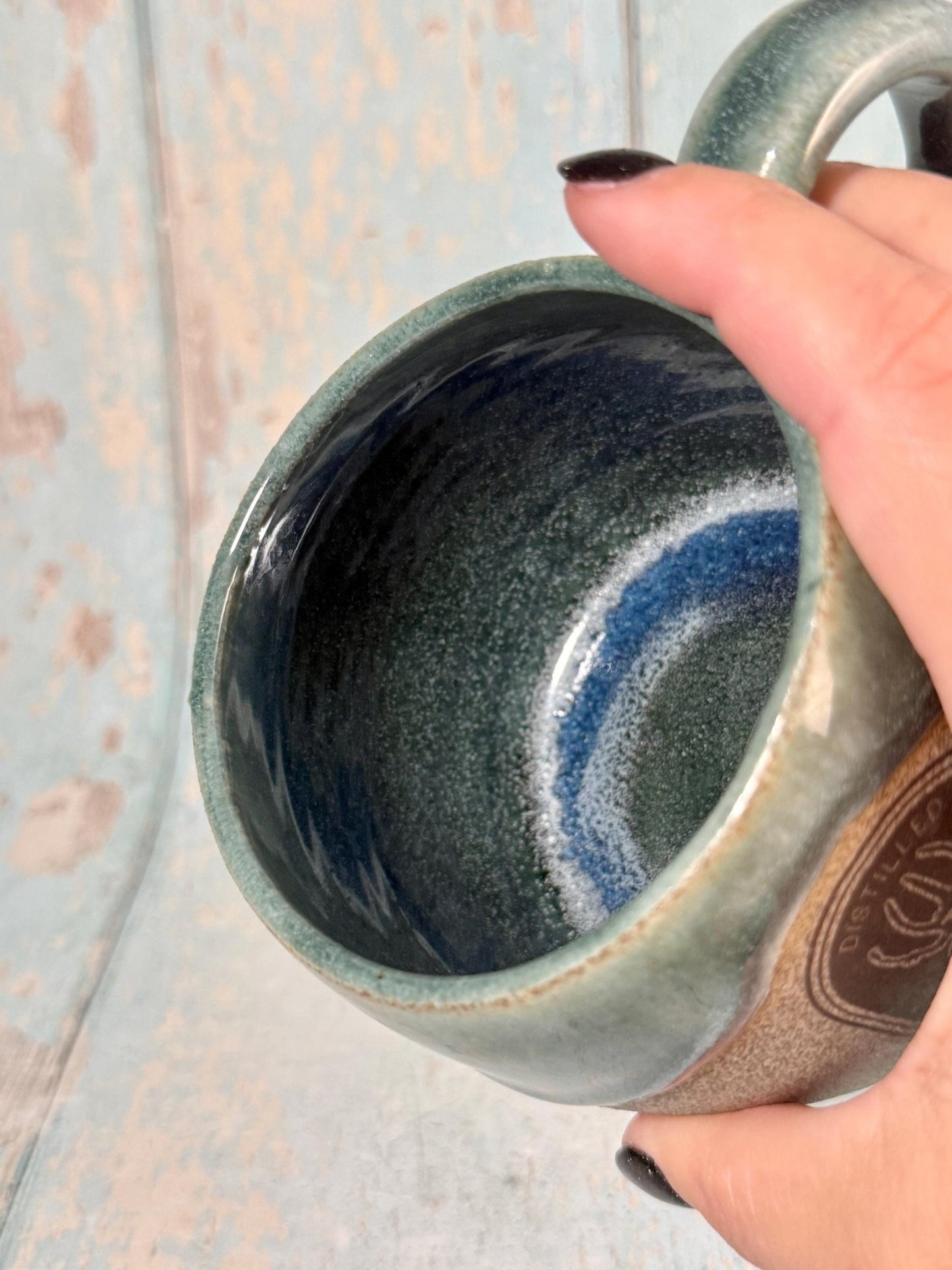 Green Beetle Juice Label Mug Halloween Spooky Season Cup - FJD Ceramics