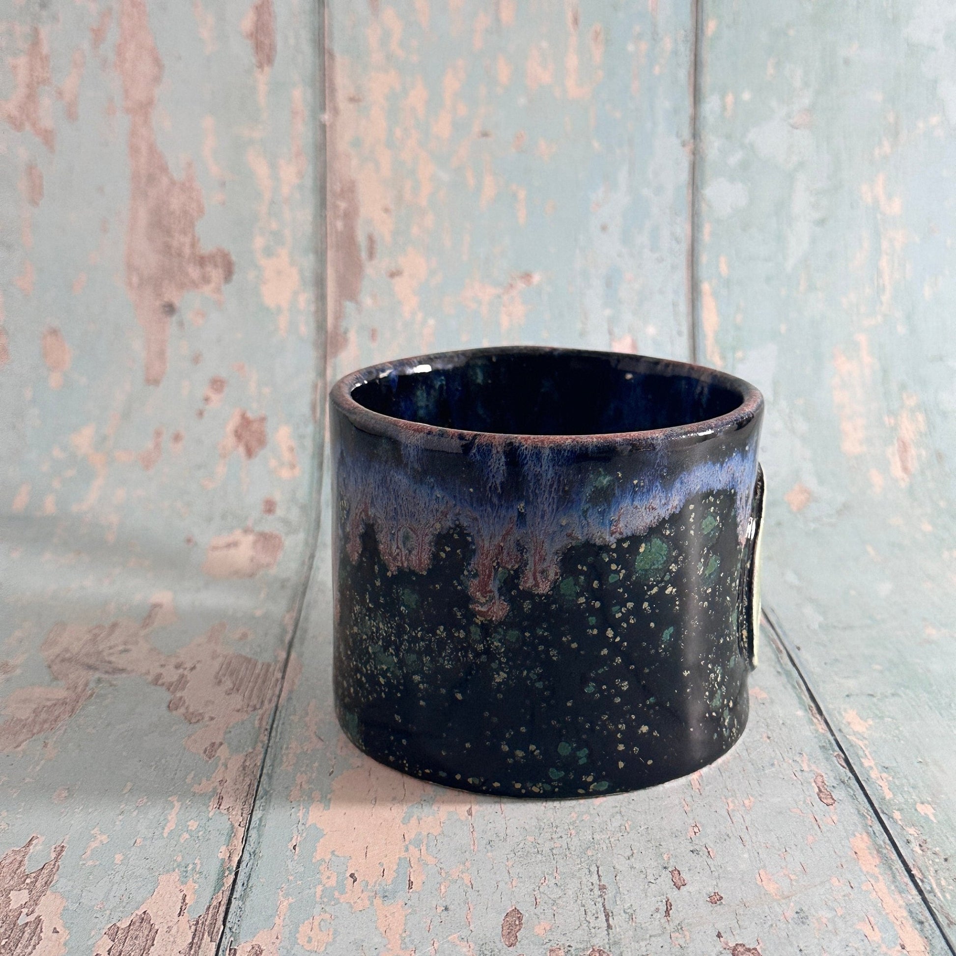 Green Moon Mug, Large Ceramic Cup - FJD Ceramics