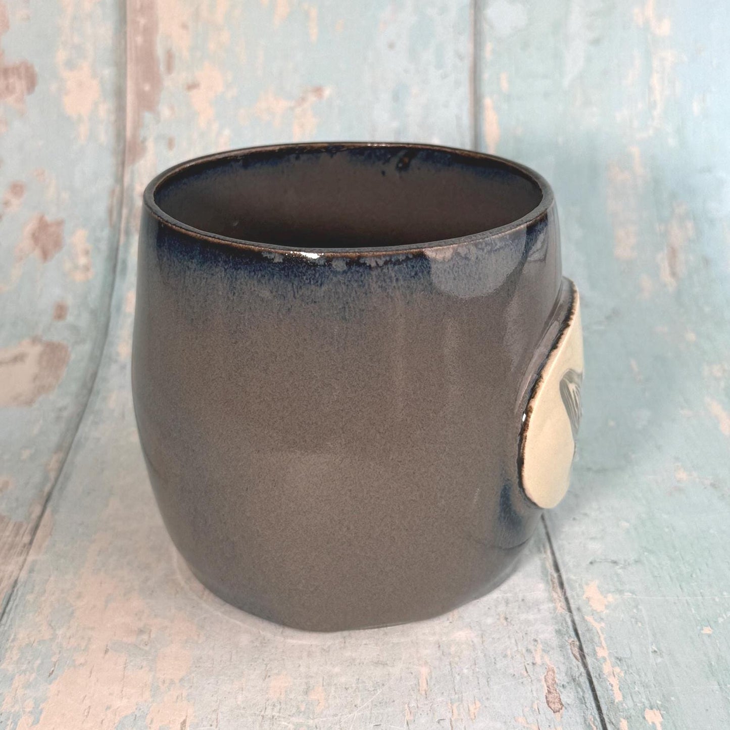 Grey Humpback Whale Mug, Large Ceramic Cup - Second - FJD Ceramics