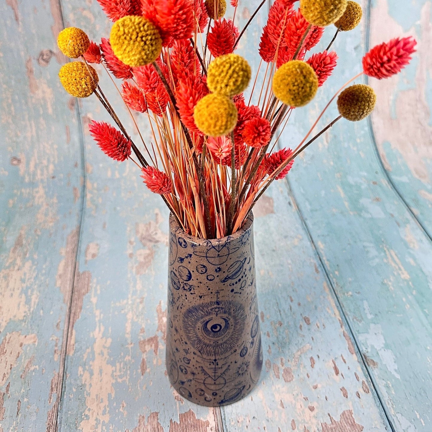 Grey Space Ceramic Vase, Handmade Modern Pottery - FJD Ceramics