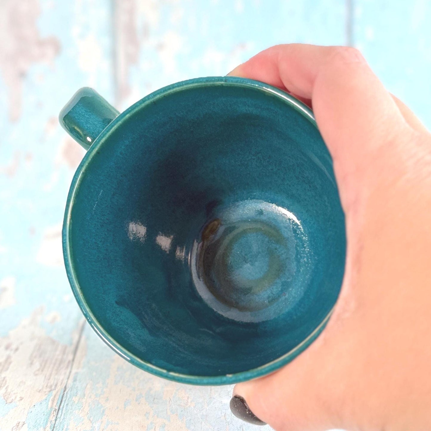 Handmade Dragonfly Mug, Large Ceramic Cup - FJD Ceramics