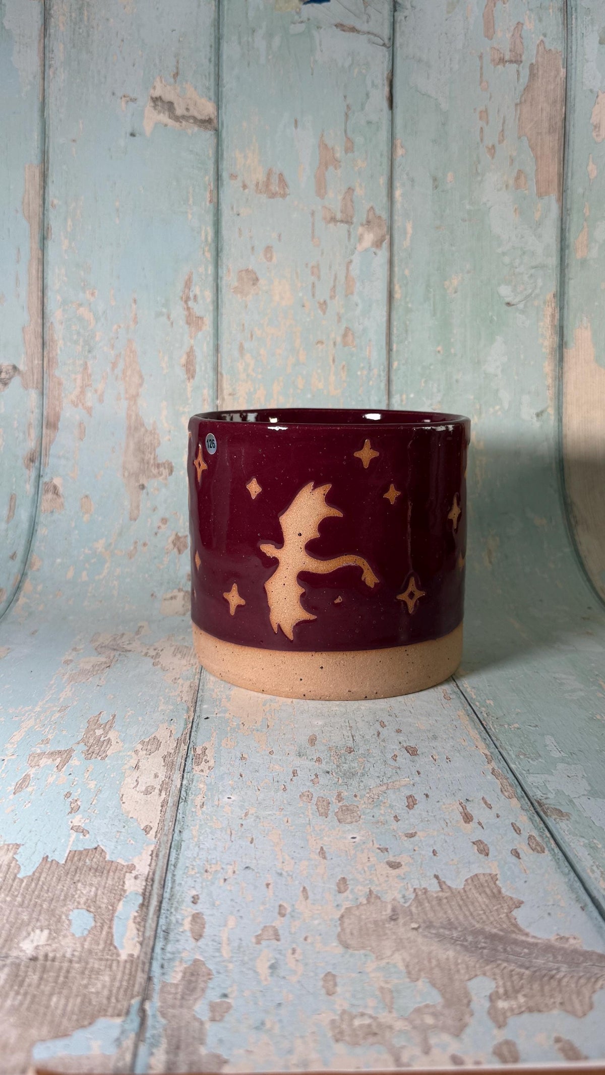 Red Dragon Planter, Ceramic Plant Pot