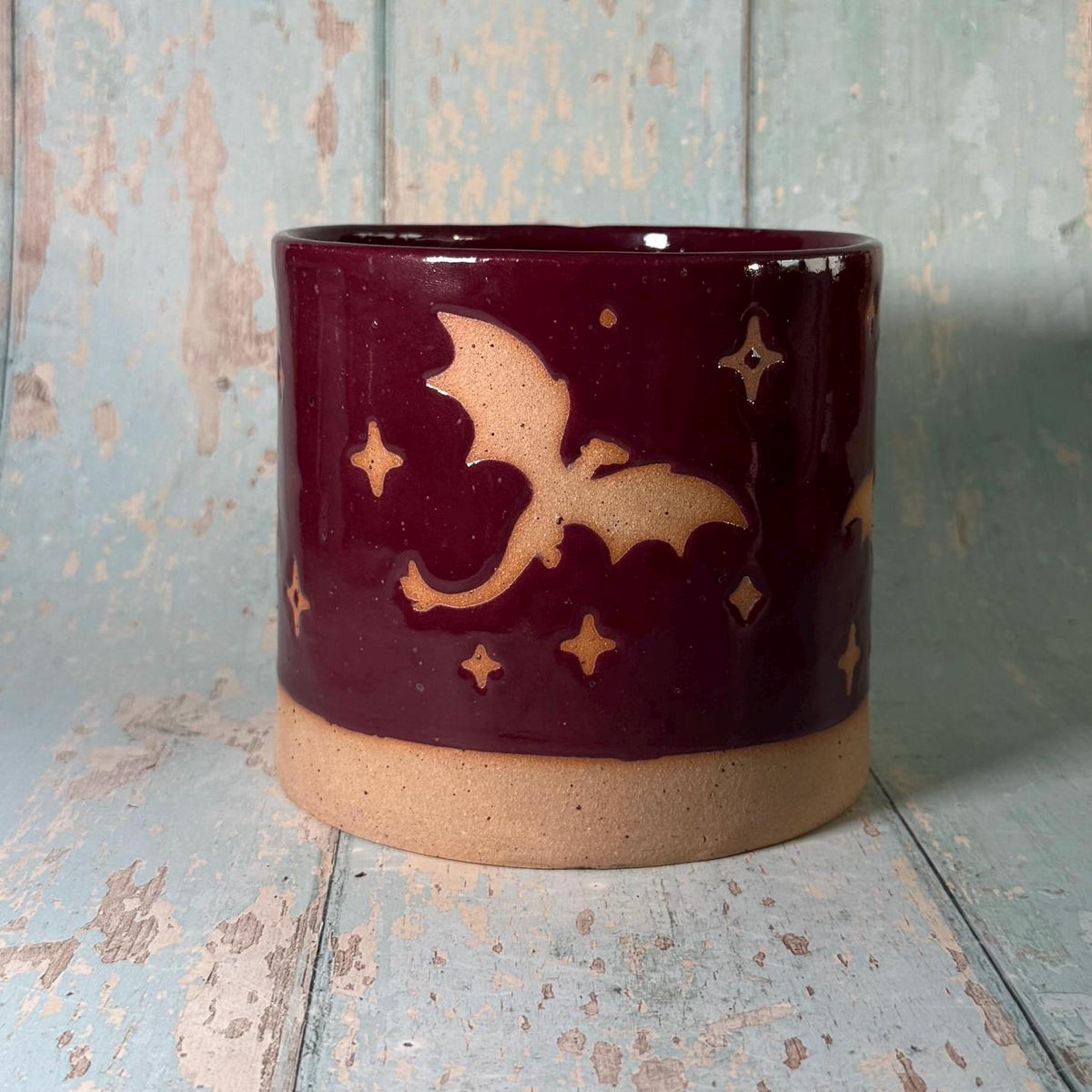 Red Dragon Planter, Ceramic Plant Pot