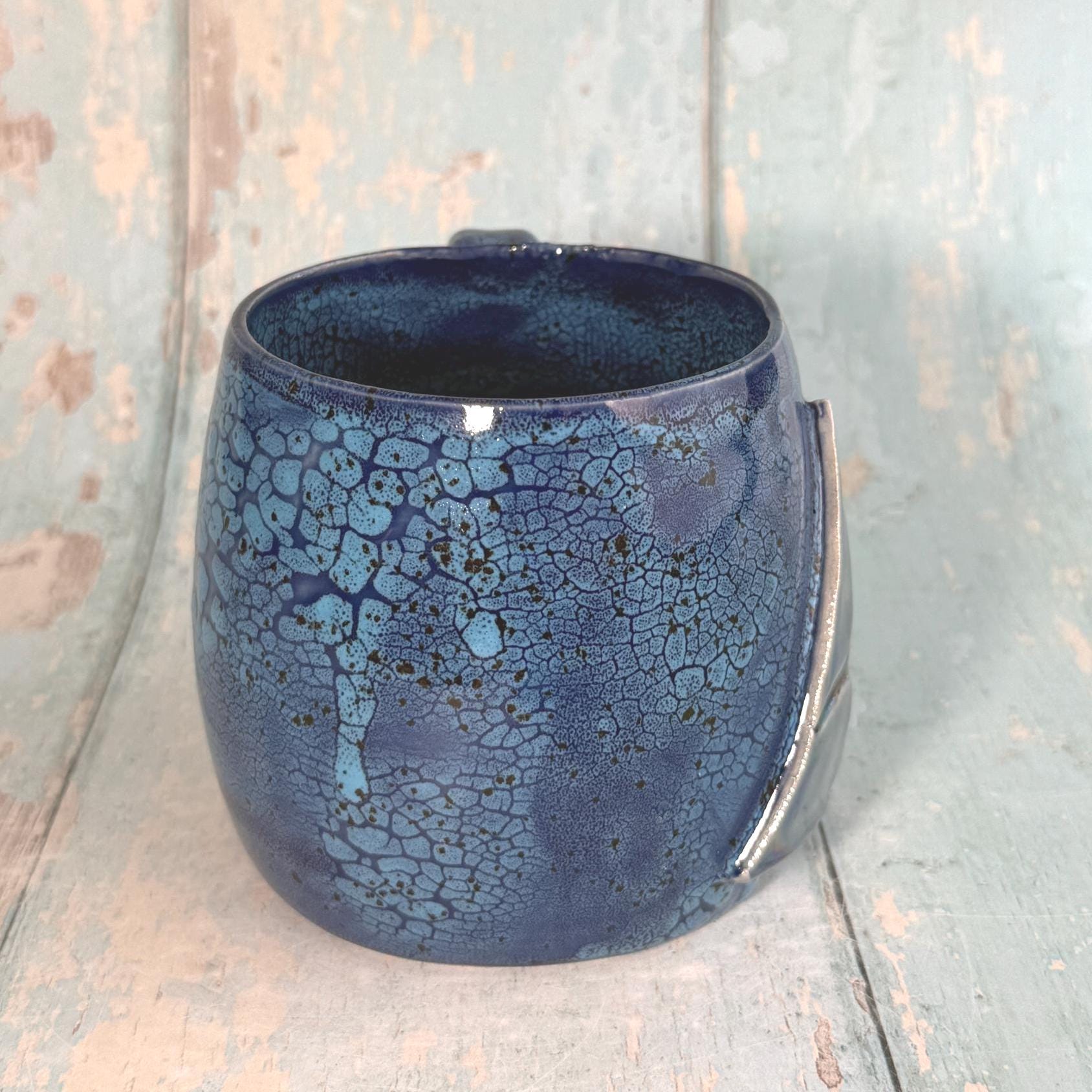Manta Ray Mug, Large Ceramic Cup - FJD Ceramics