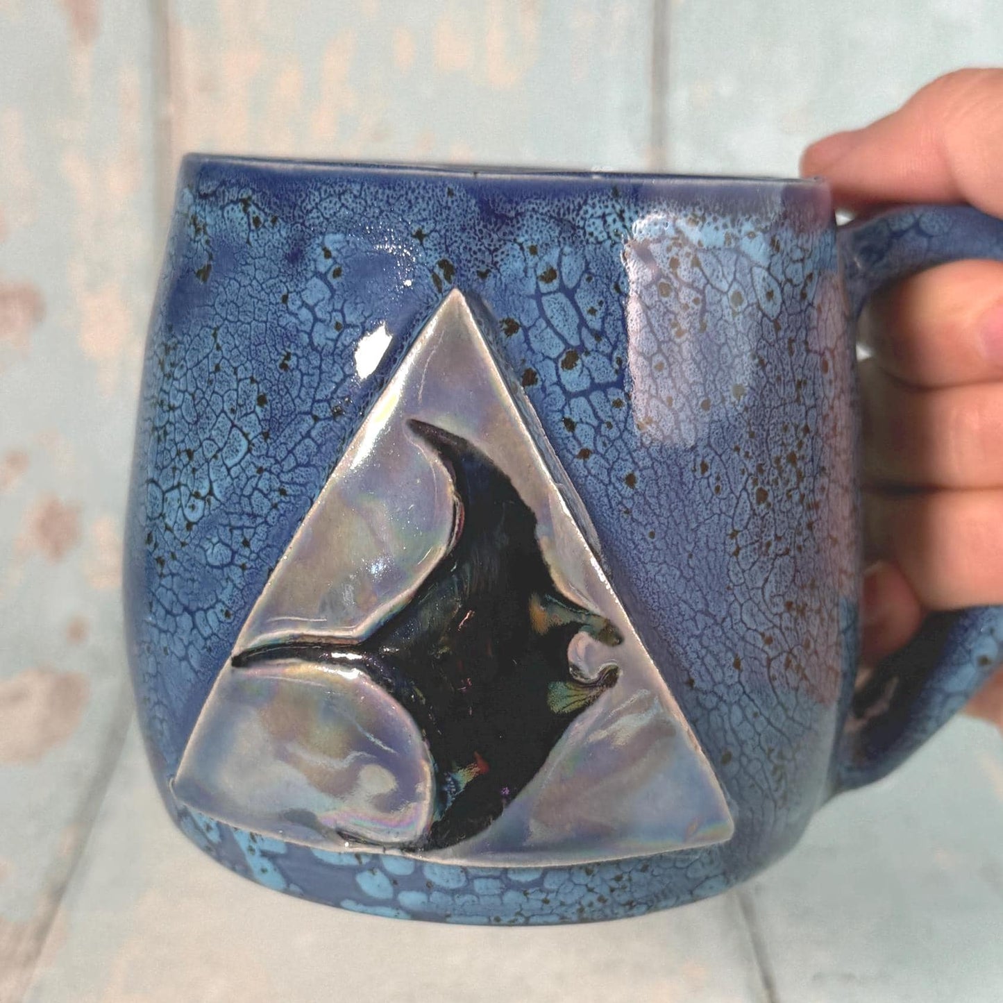 Manta Ray Mug, Large Ceramic Cup - FJD Ceramics