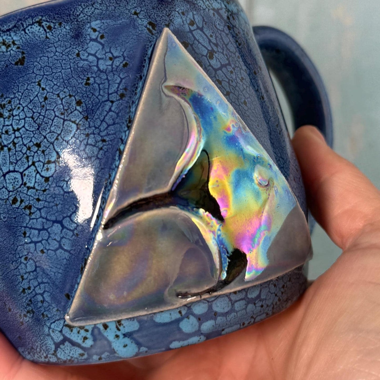 Manta Ray Mug, Large Ceramic Cup - FJD Ceramics