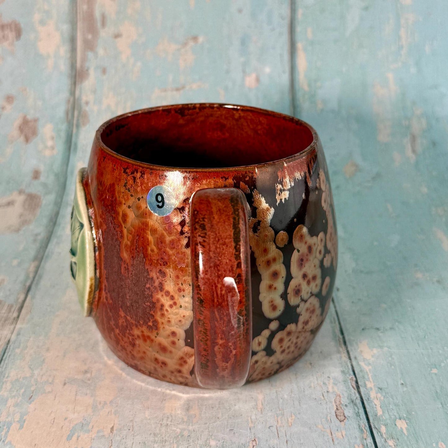 Monstera Leaf Mug, Large Copper Ceramic - FJD Ceramics