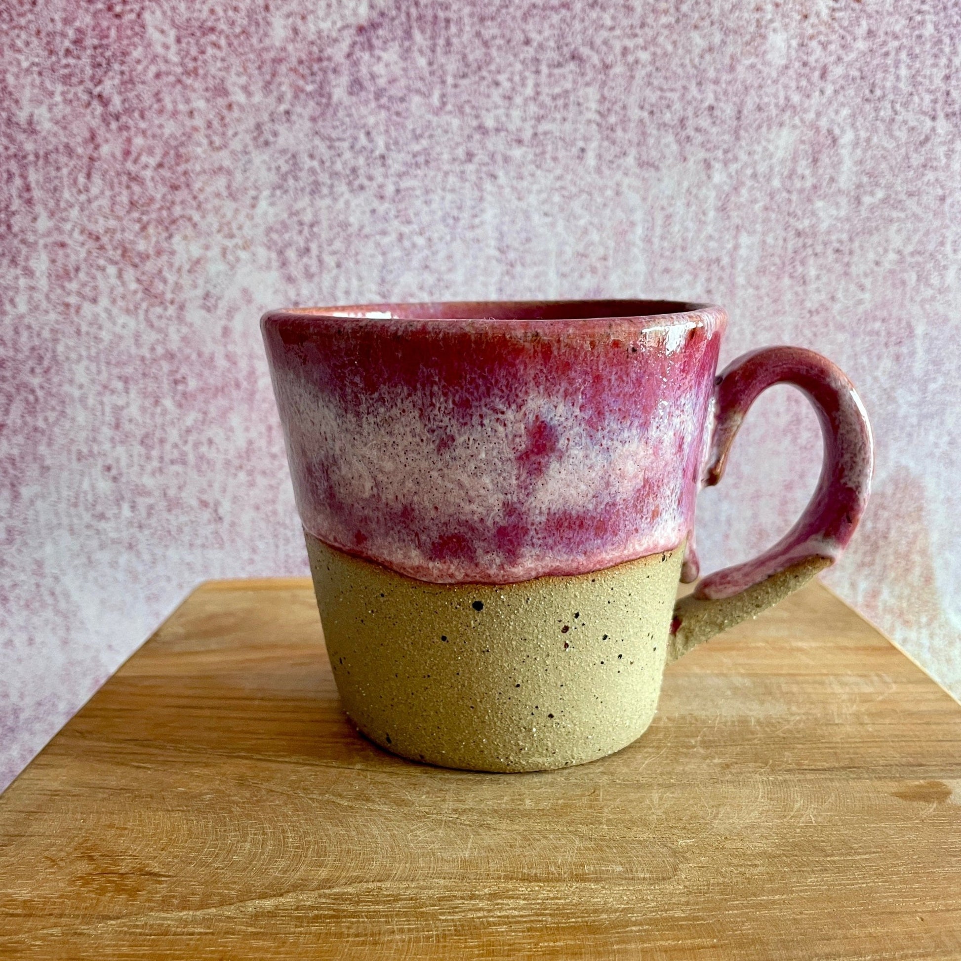 Pink Ceramic Mug, Handmade Cup - FJD Ceramics