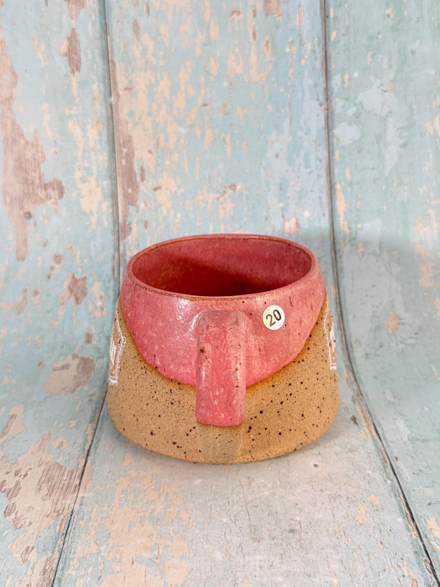 Pink Halloween Trick or Treat Label Mug Spooky Season Cup - FJD Ceramics