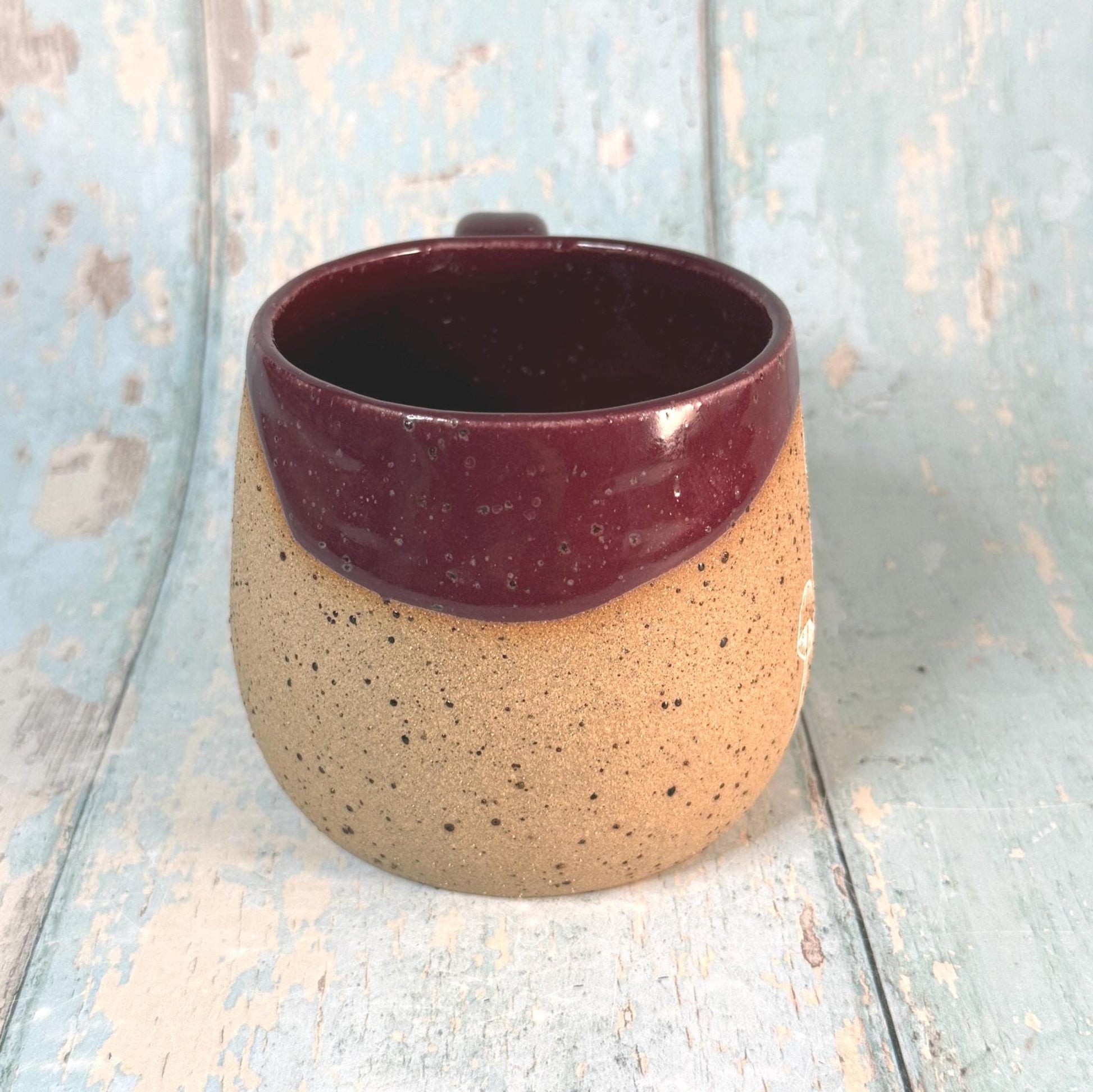 Plum Mushroom Mug, Fungi Ceramic Cup - FJD Ceramics