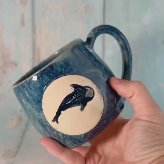 Whale Shark Mug, Large Ceramic Cup