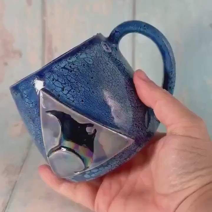 Manta Ray Mug, Large Ceramic Cup