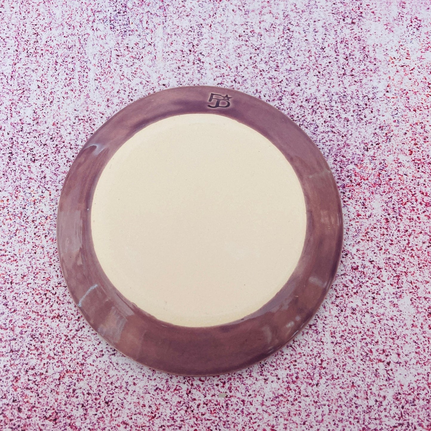 Purple Ceramic Dish, Tea Bag Holder - FJD Ceramics