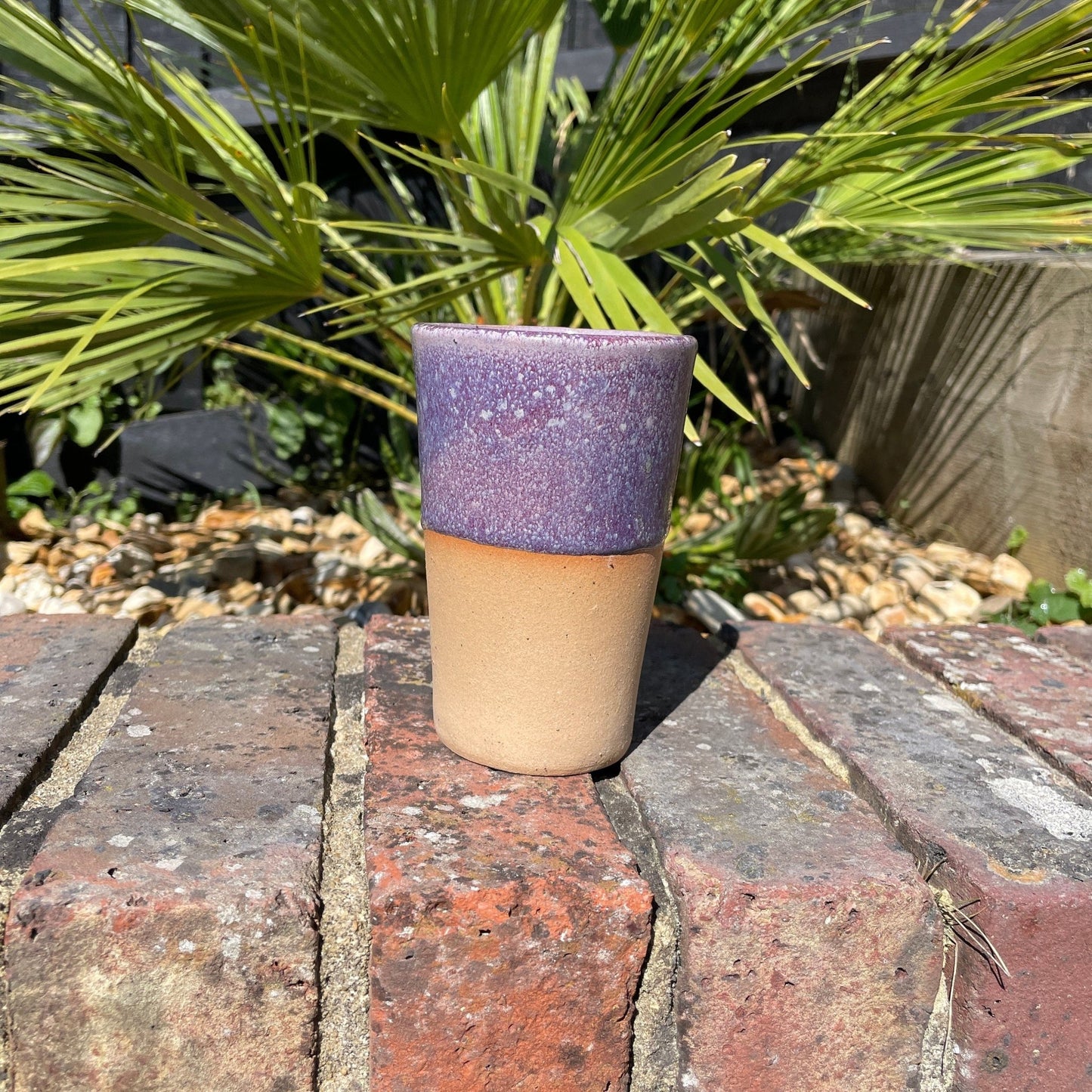 Purple Ceramic Tumbler, Handmade Modern Cup - FJD Ceramics
