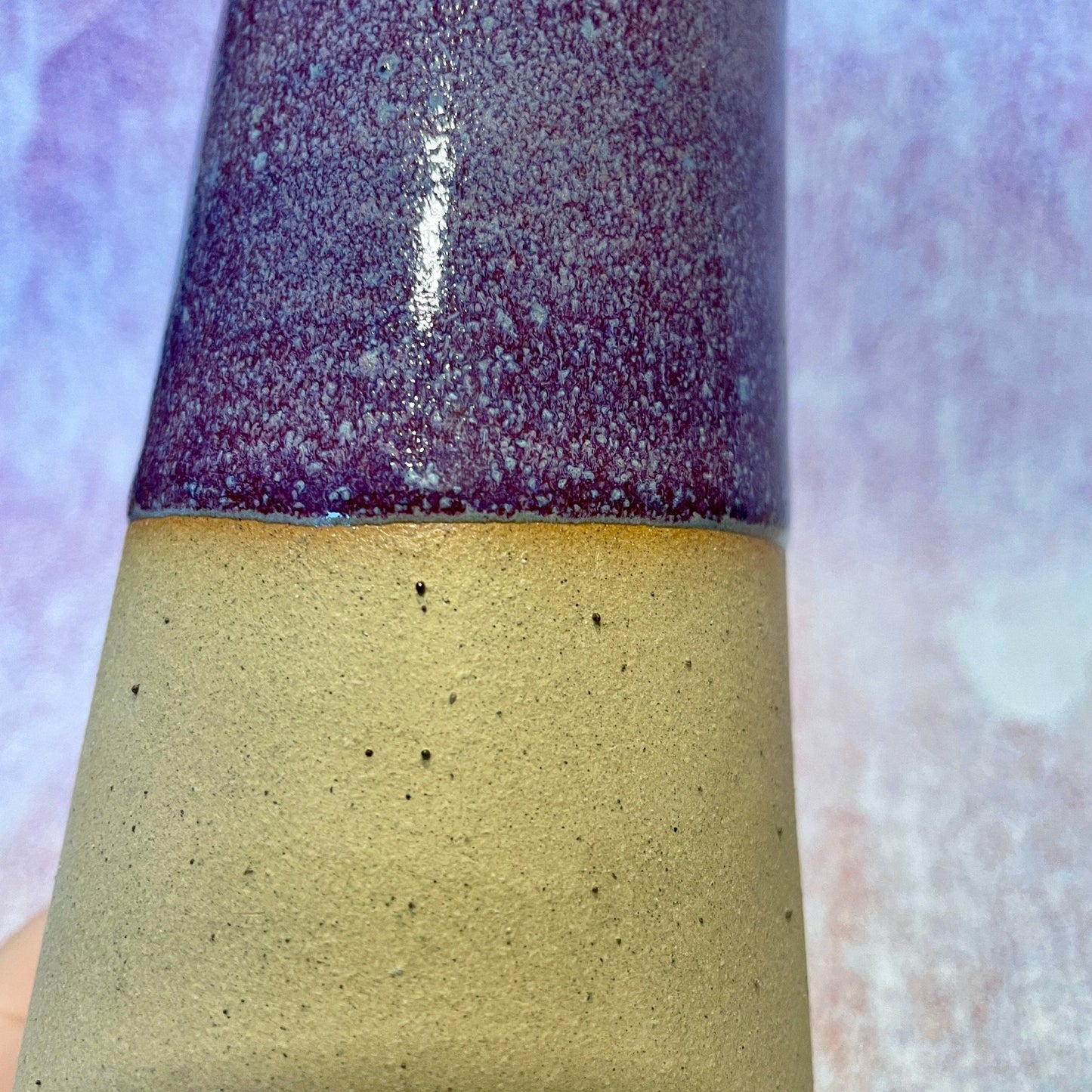 Purple Ceramic Vase, Handmade Modern Pottery - FJD Ceramics