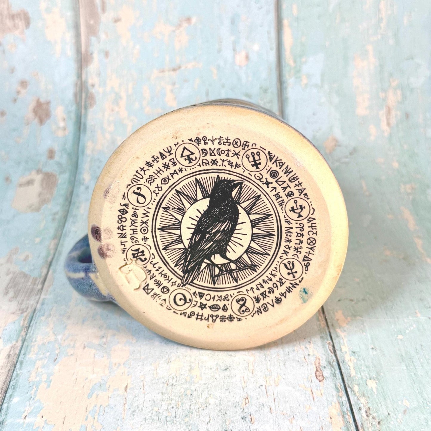 Purple Mystical Mug, Handmade Ceramic Cup - Second - FJD Ceramics