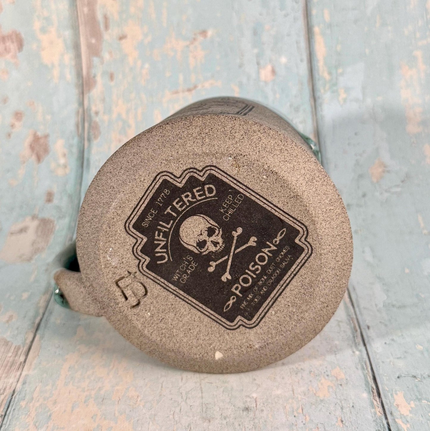 Red and Green Halloween Spooky Poison Mug - FJD Ceramics