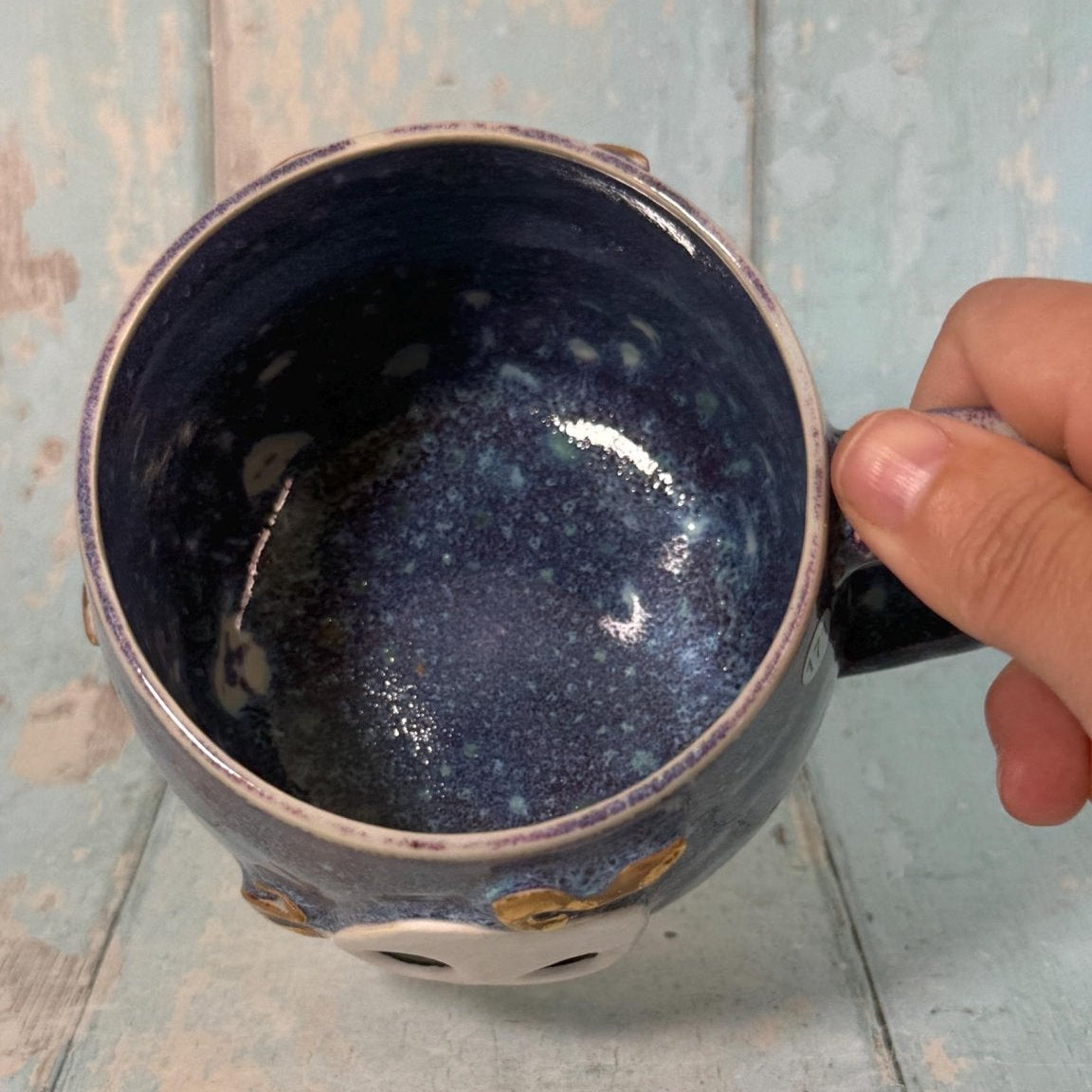 Skull and Snake Mug, Handmade Ceramic Cup - FJD Ceramics