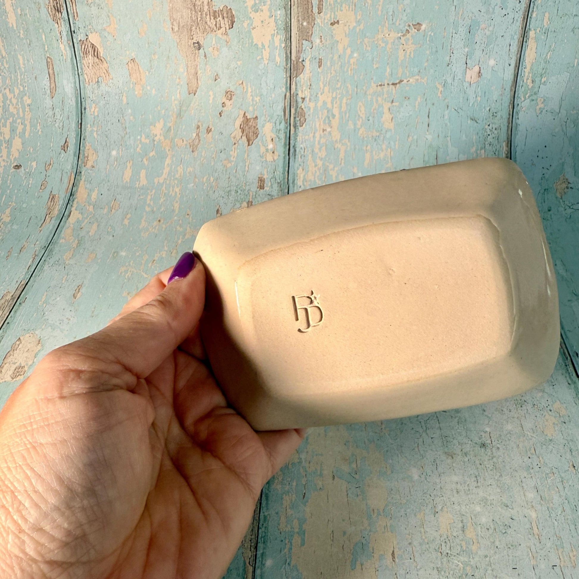 Skull Floral Jewellery Dish, Handmade Ceramic Pot - FJD Ceramics