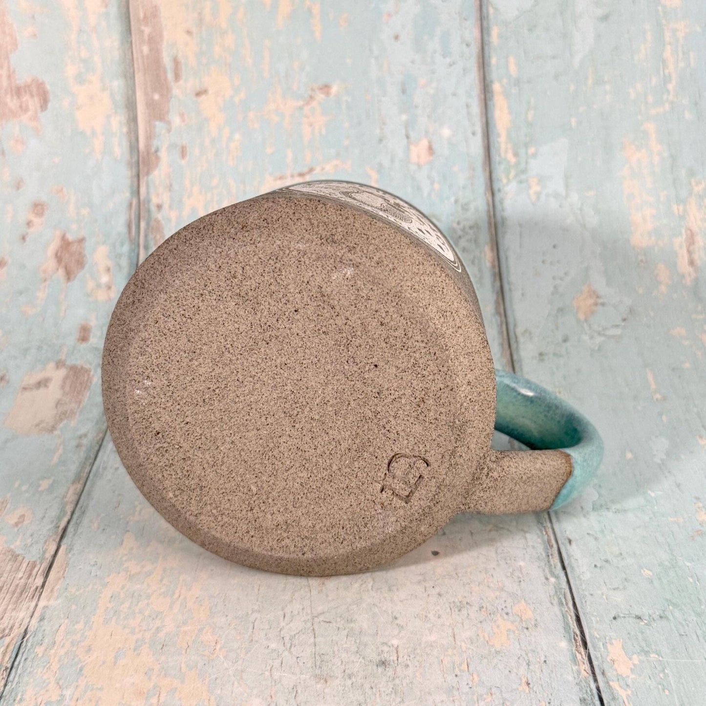 Turquoise "Mermaid Tears" Label Mug Halloween Spooky Season Cup - FJD Ceramics