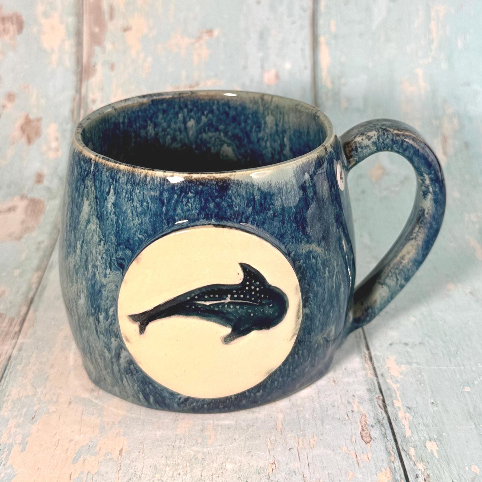 Whale Shark Mug, Large Ceramic Cup - FJD Ceramics