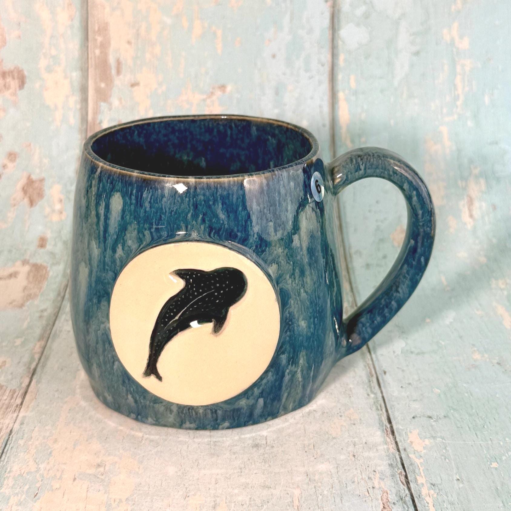 Whale Shark Mug, Large Ceramic Cup - FJD Ceramics