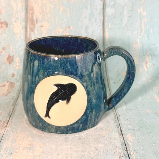 Whale Shark Mug, Large Ceramic Cup - FJD Ceramics