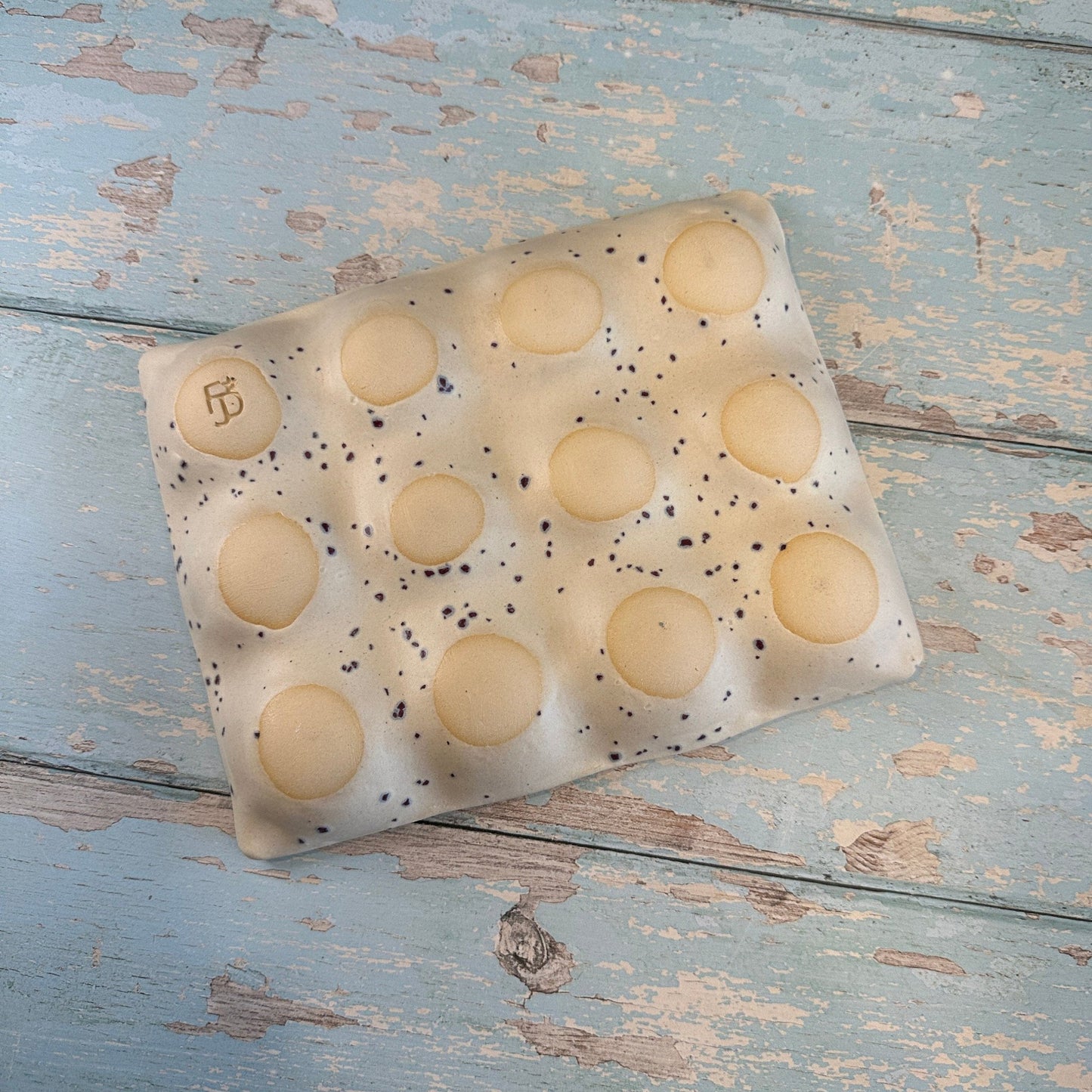 White Ceramic Egg Tray, Holds 6 or 12 Eggs - FJD Ceramics