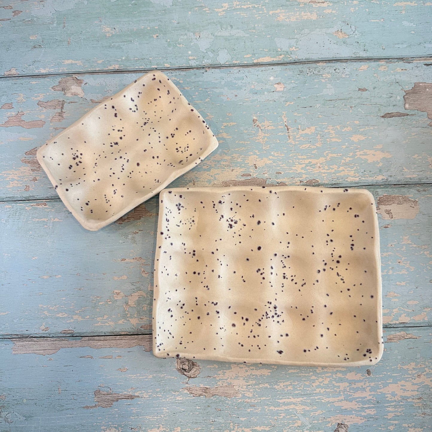 White Ceramic Egg Tray, Holds 6 or 12 Eggs - FJD Ceramics